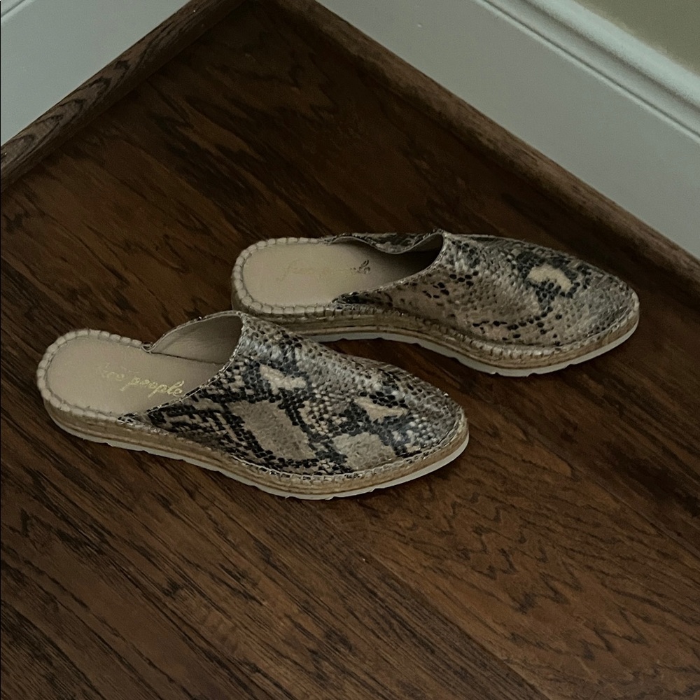 Free People Animal Print Espadrille Flats